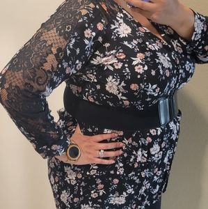 Floral long sleeve top